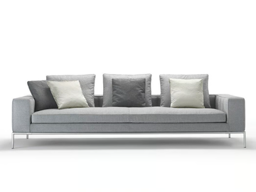 BLACK JACK - 3 seater fabric sofa with removable cover by Siwa Soft Style - view 2
